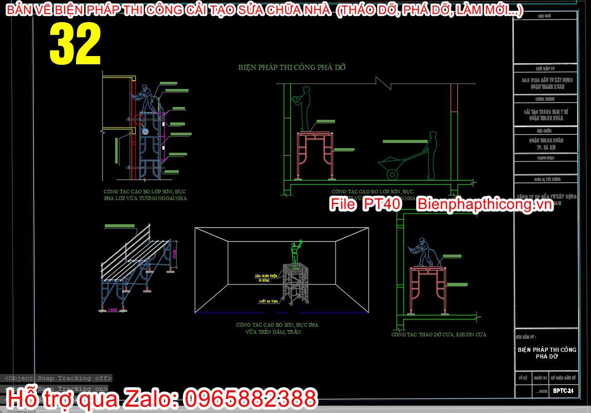 Bptc phá dỡ bằng thủ công.