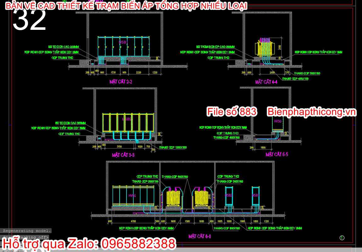 Download bản vẽ trạm biến áp.