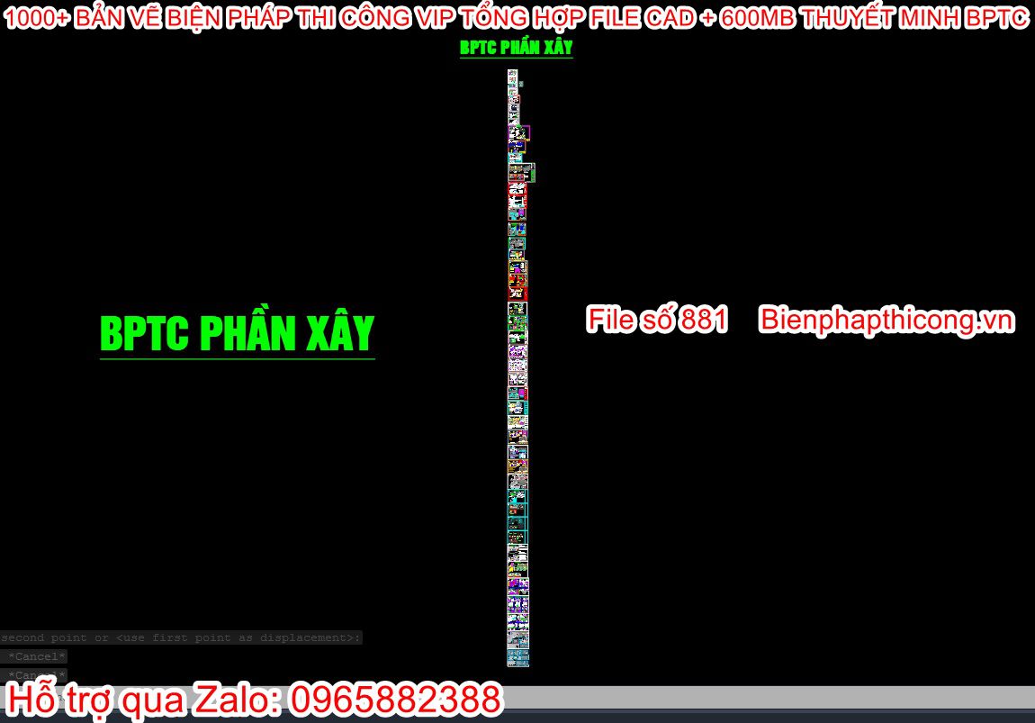 Bptc cad phần xây tường.