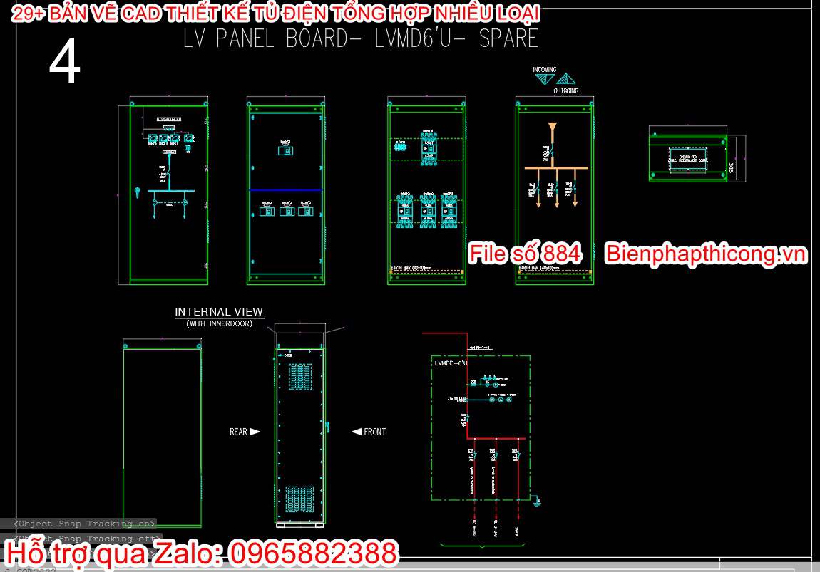 File thiết kế bản vẽ cad tủ điện.