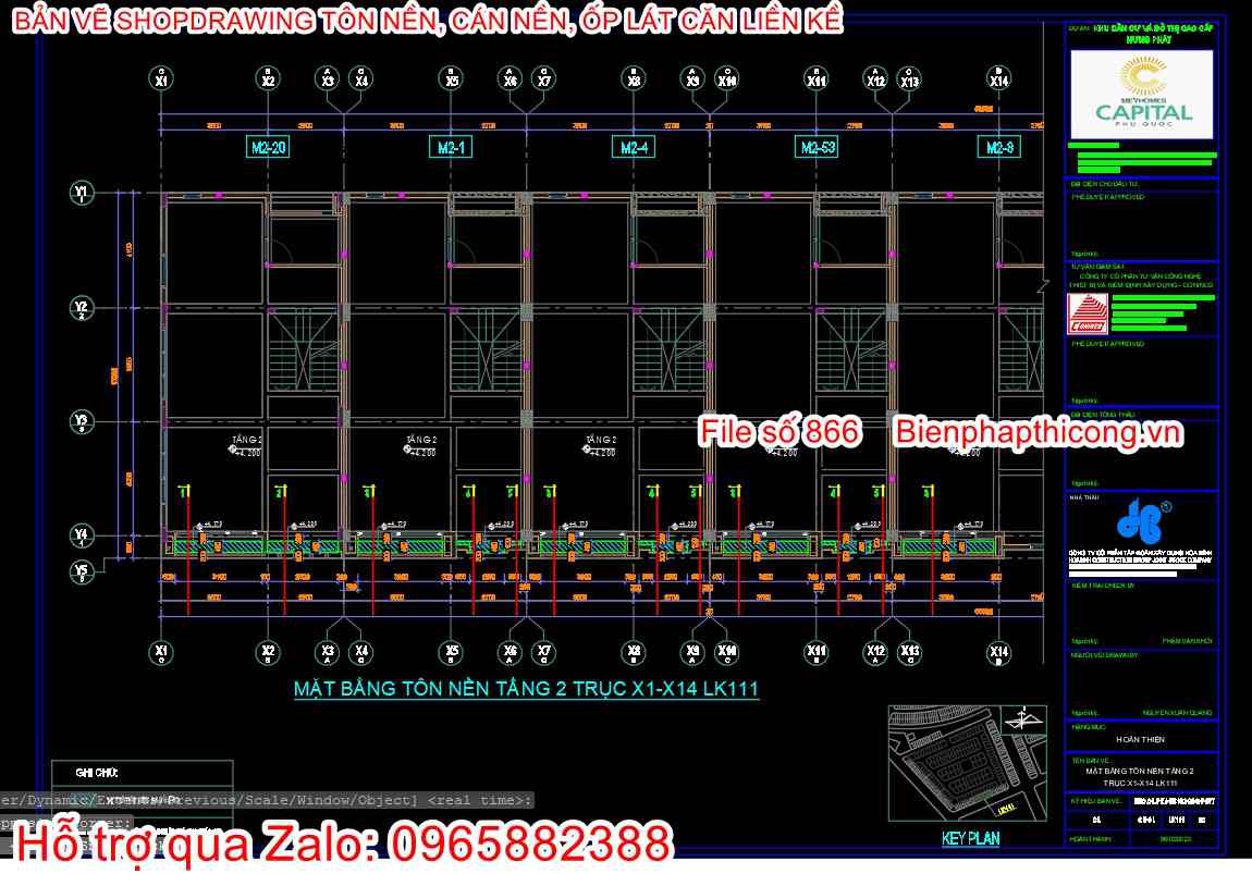 Mặt bằng tôn nền cad shopdrawing.
