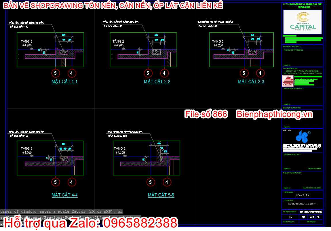 Bản vẽ shopdrawing lát nền cad.