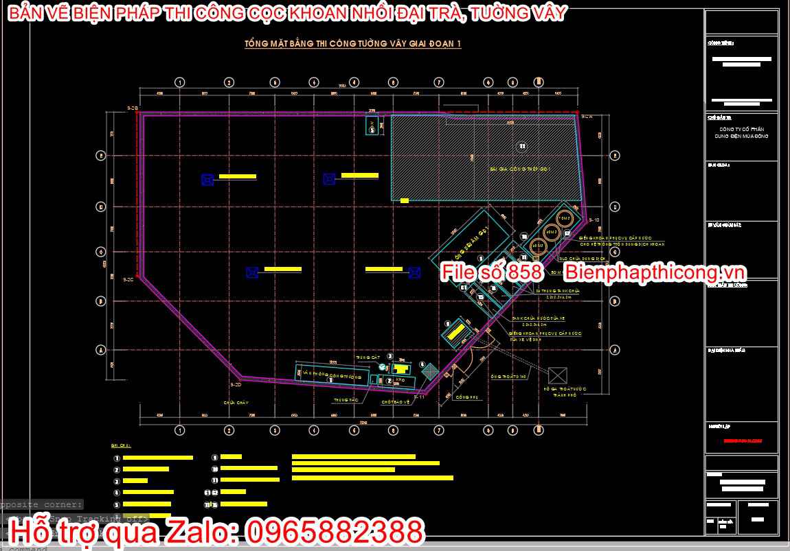 Tổng mặt bằng bptc tường vây cad.
