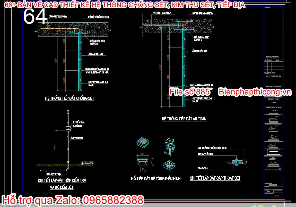 File cad tiếp địa.
