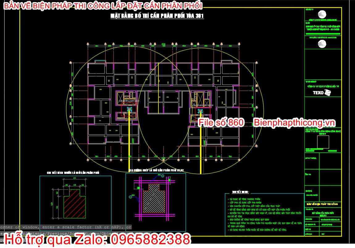 Mặt bằng bố trí cần phân phối cad.