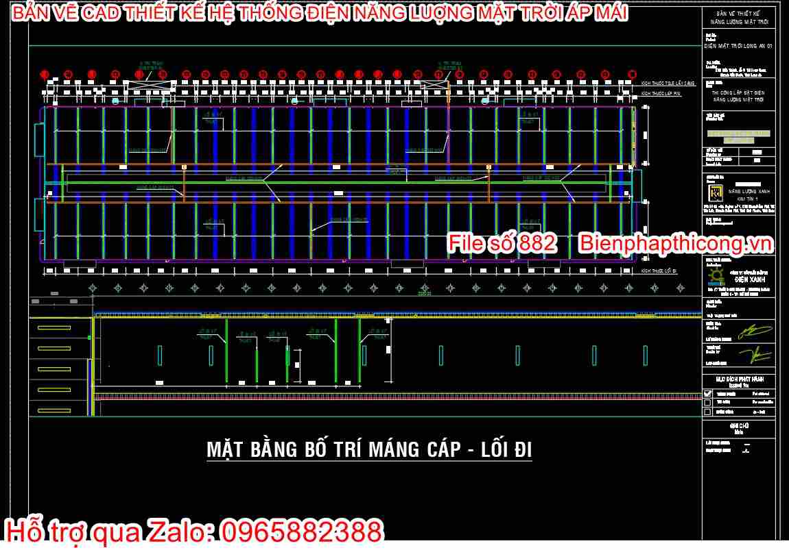 File thiết kế mặt bằng bố trí máng cáp - lối đi.