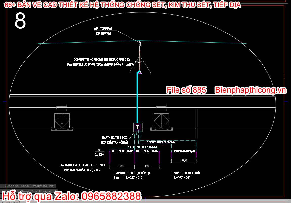 File thiết kế hệ thống chống sét nhà xưởng.