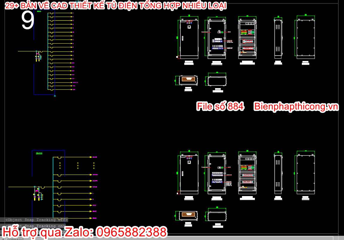 File thiết kế bản vẽ cad tủ điện.