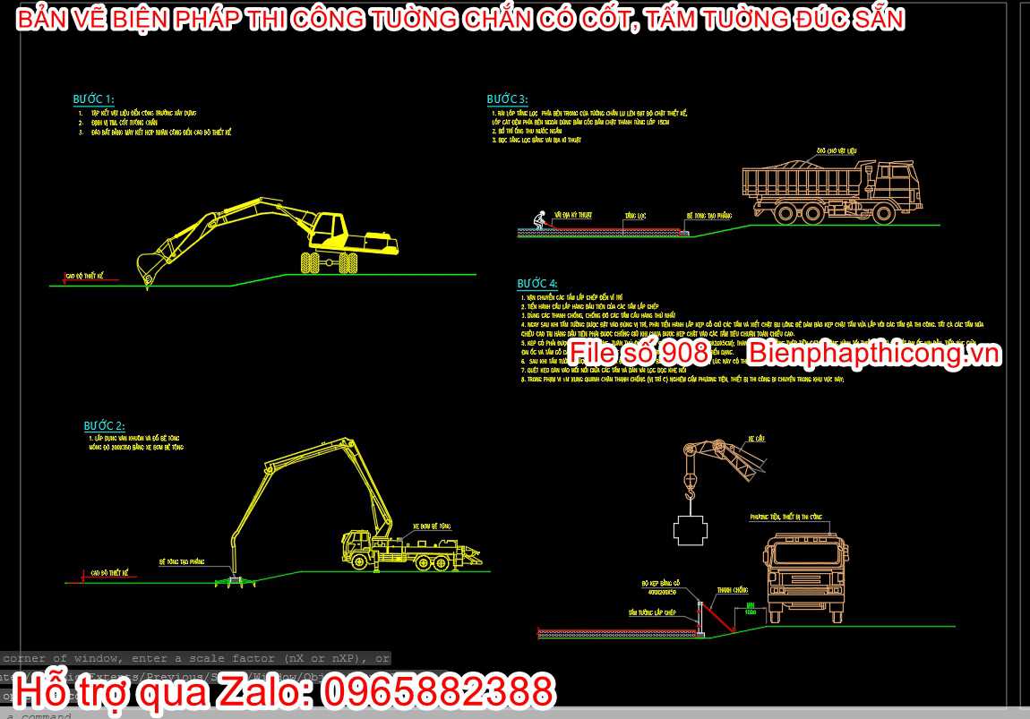 Mẫu bptc tấm tường bê tông đúc sẵn.