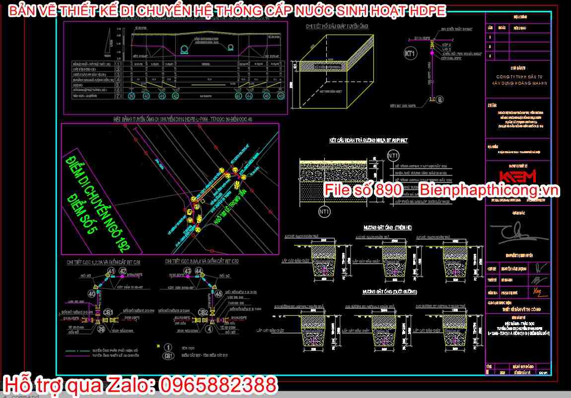 File bản vẽ thiết kế hệ thống cấp nước.
