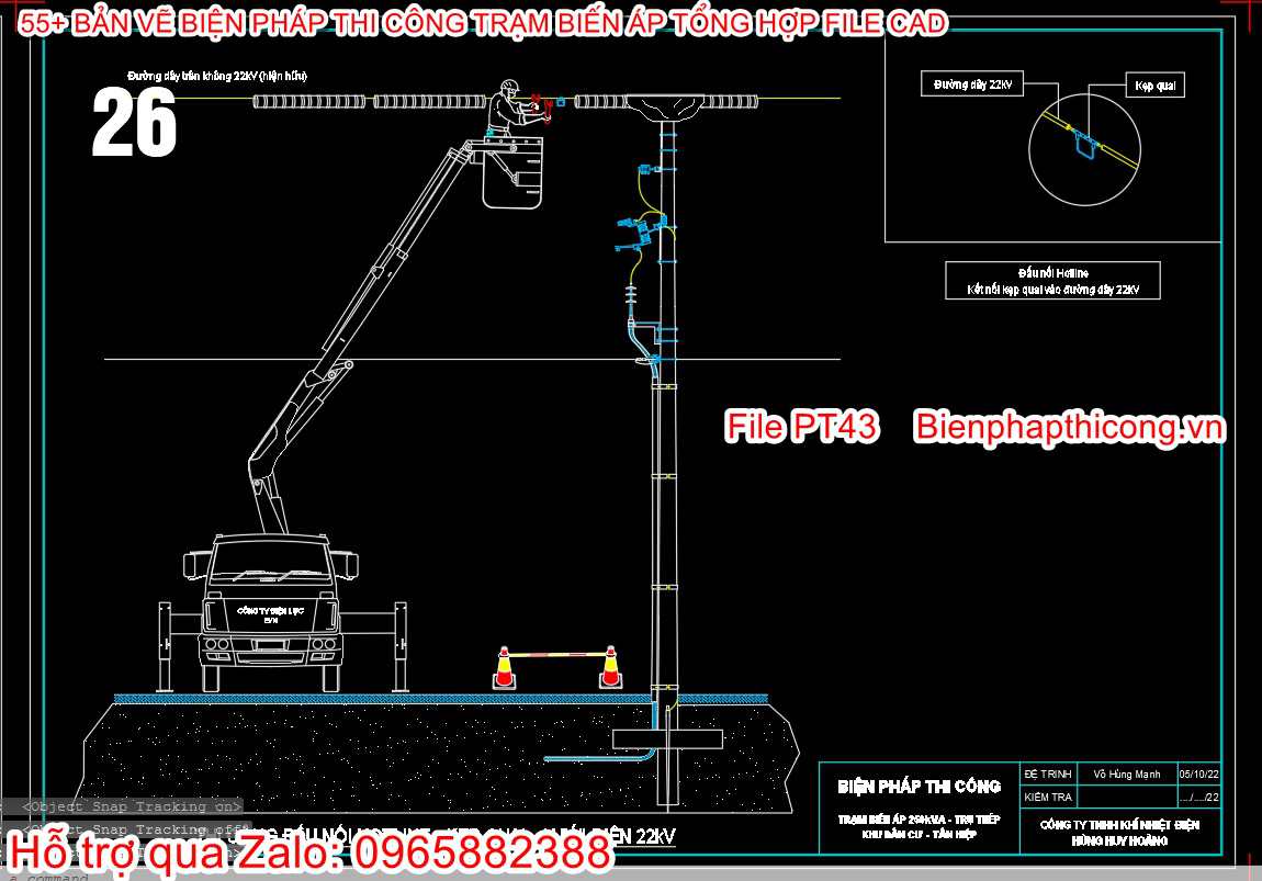 Bản vẽ bptc trạm biến áp.