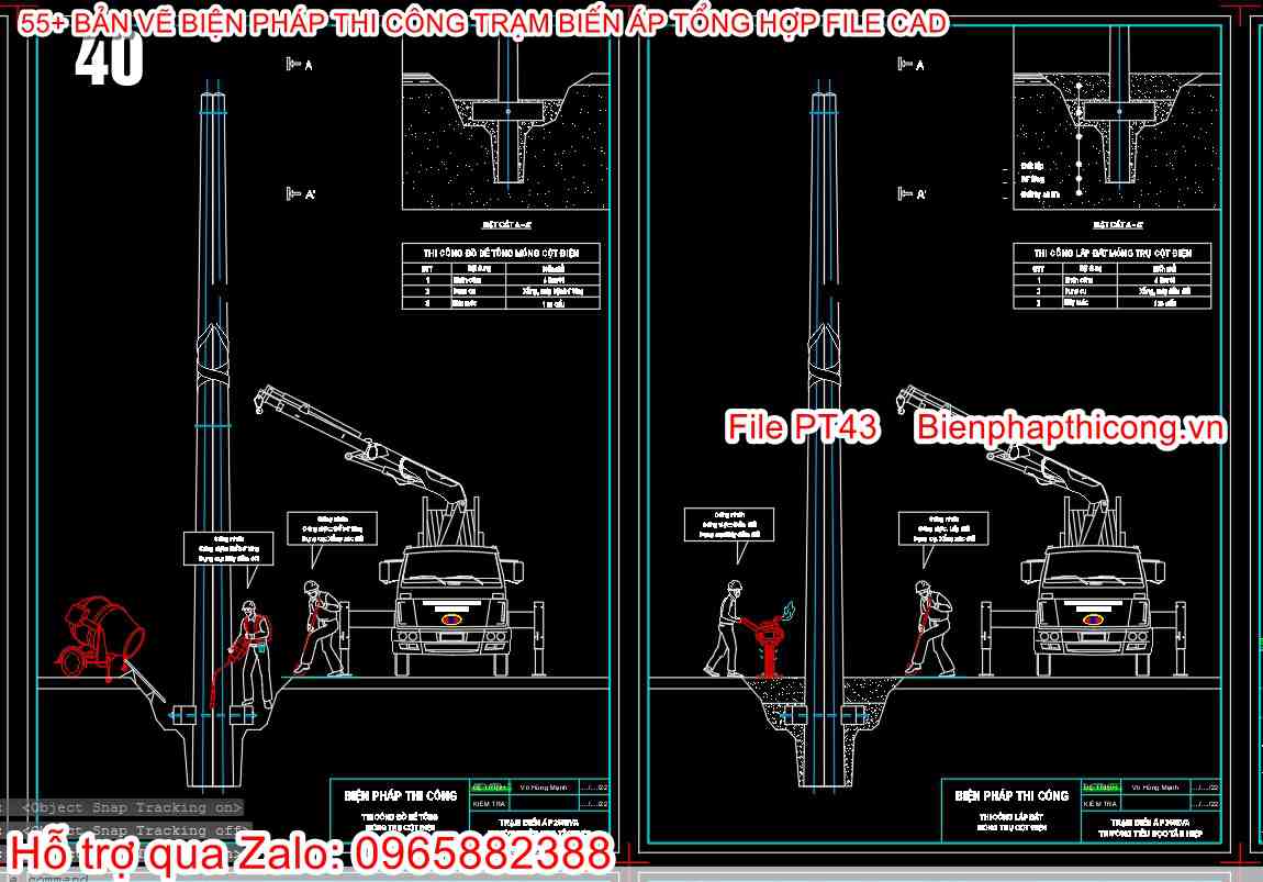 Bptc cột điện trạm.