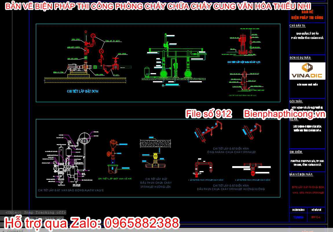 Bản vẽ bptc phòng cháy cad.