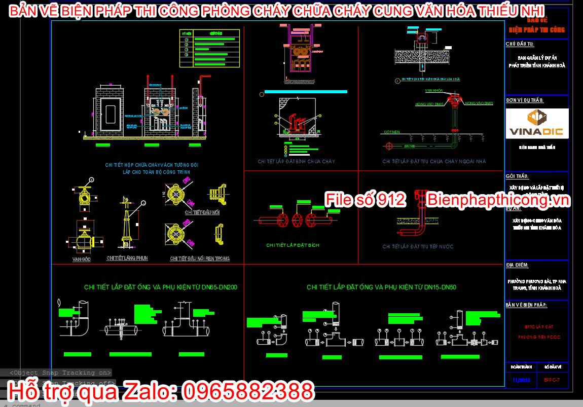 File cad bản vẽ bptc phòng cháy.