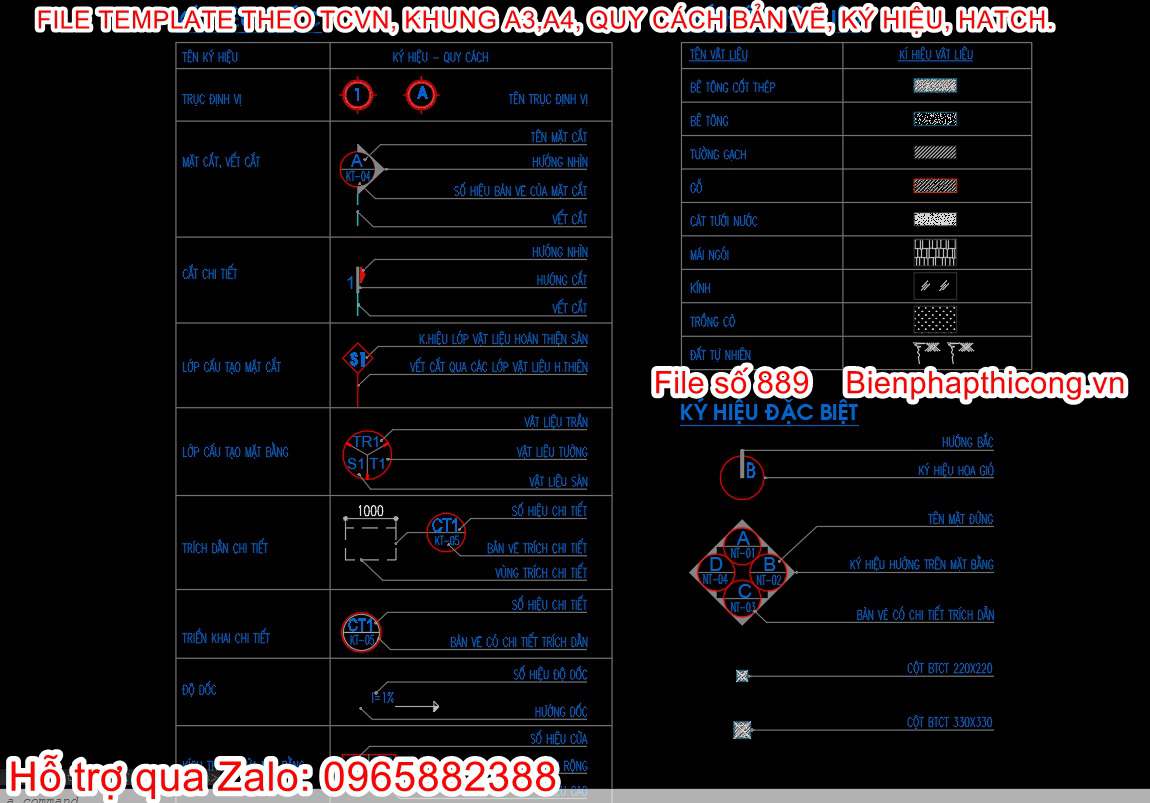 File template tiêu chuẩn cad.