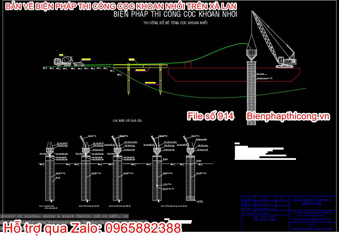Biện pháp thi công cọc khoan nhồi.