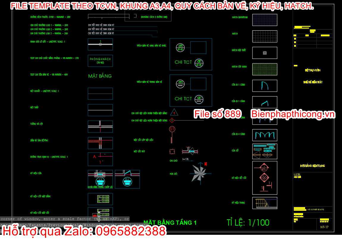 File thư viện mẫu template cad.