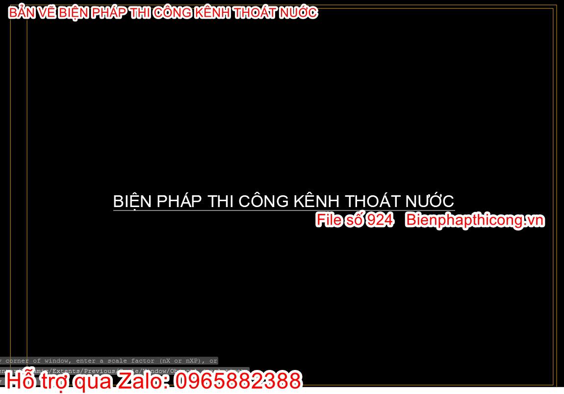 Biện pháp thi công kênh thoát nước.