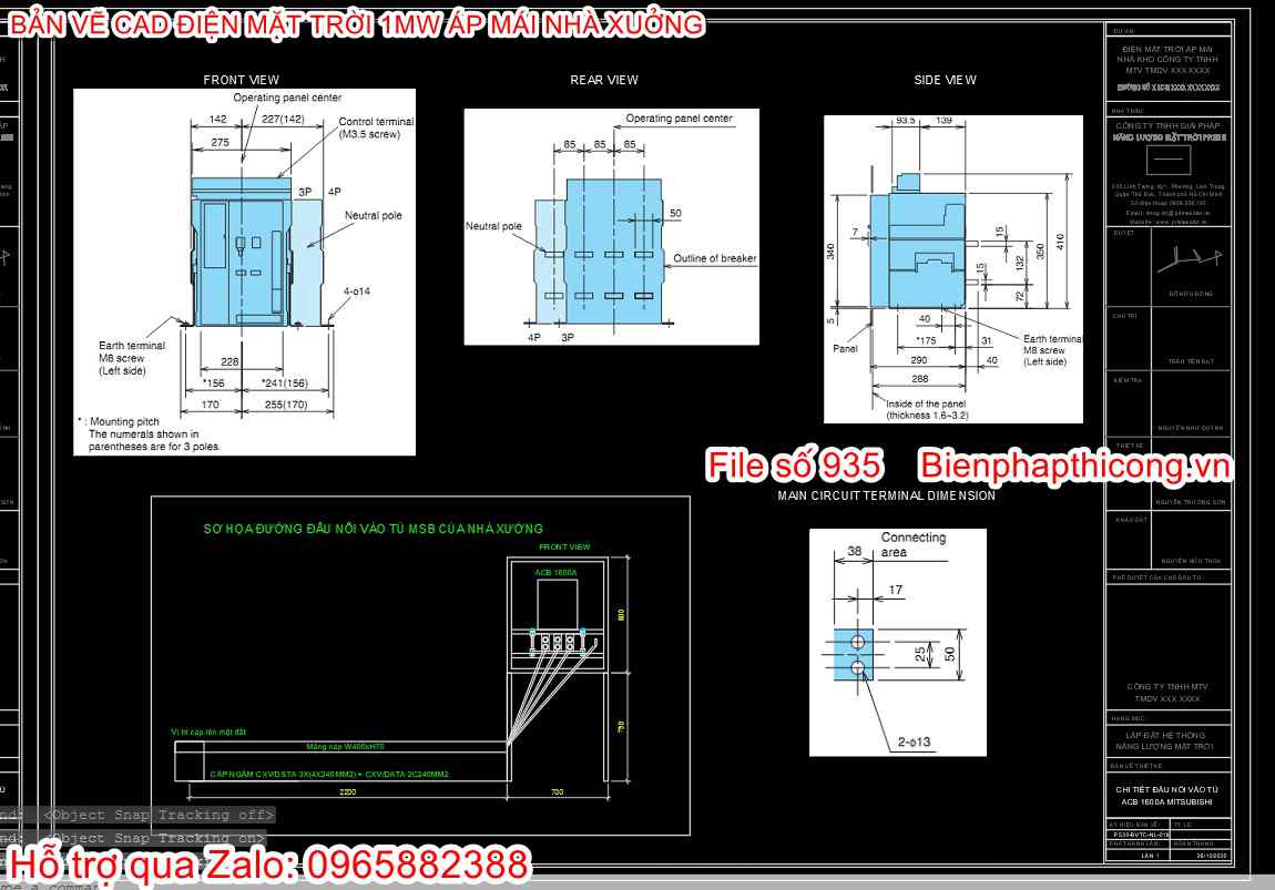Hồ sơ thiết kế năng lượng mặt trời áp mái.