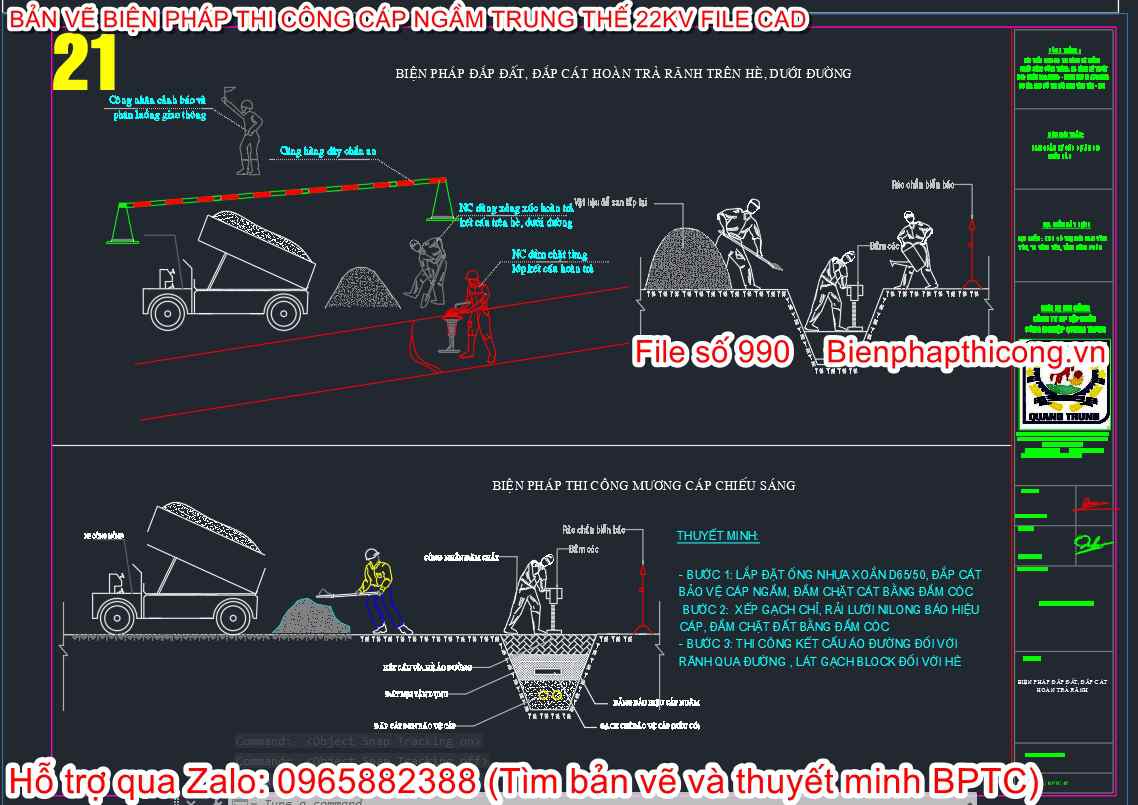 Biện pháp thi công ra cáp.
