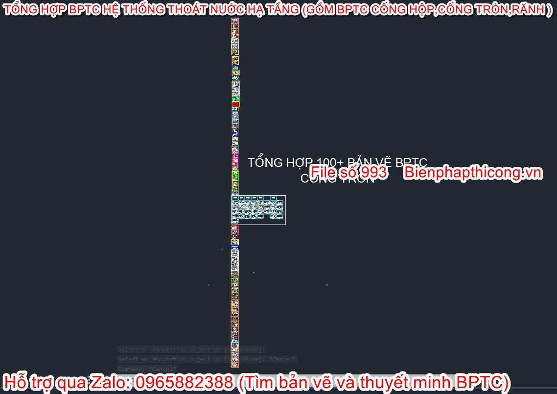 Tổng hợp bản vẽ biện pháp thi công cống tròn.