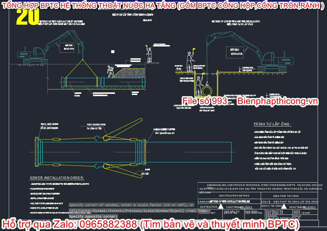 Bản vẽ bptc cống tròn.