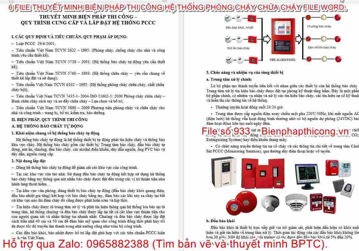 Quy trình cung cấp và lắp đặt hệ thống pccc.