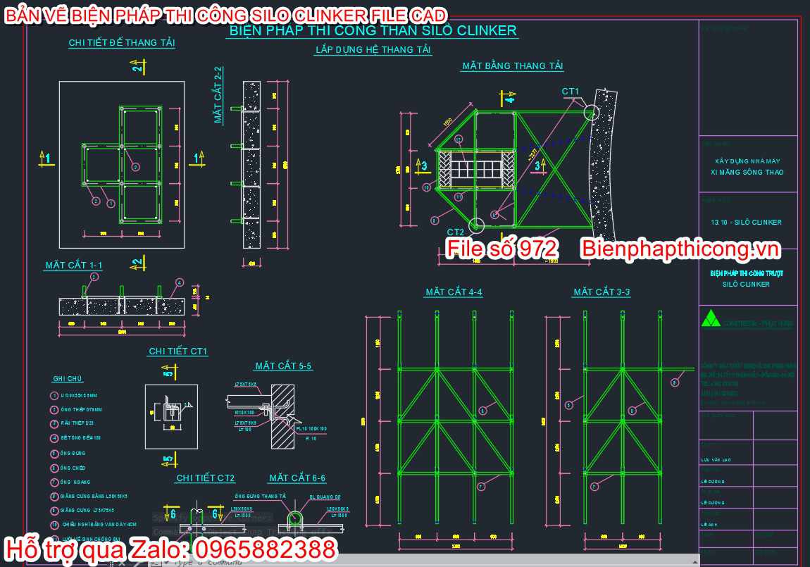 Biện pháp thi công thân silô Clinker.