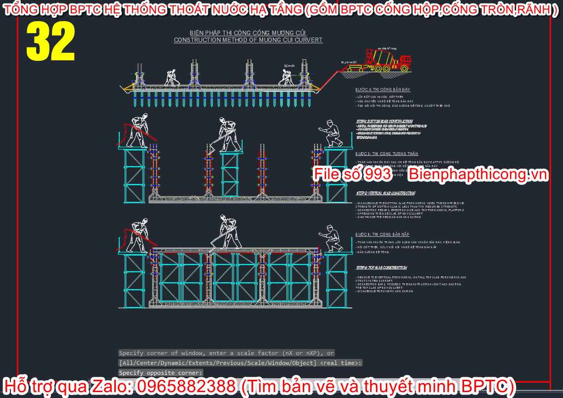 Bản vẽ bptc cống hộp ba.