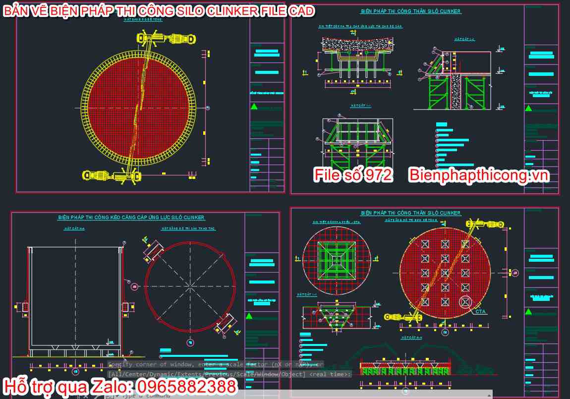 Mẫu bản vẽ bptc silô